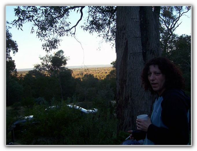 Jo Camping at Lake CLifton
